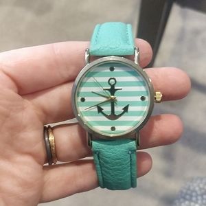 Mint Green anchor watch